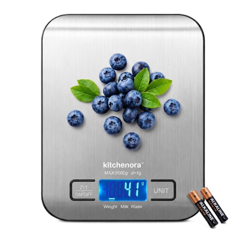 Kitchenora Digital Stainless Steel Backlit LCD Food Scale - New in Box